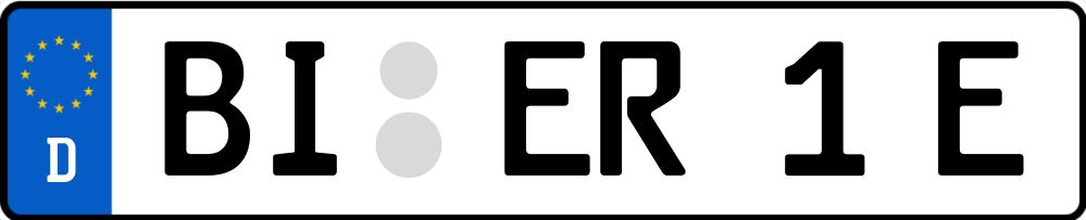 E-Kennzeichen E-Kennzeichen revervieren