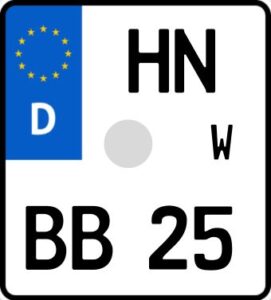 Motorradkennzeichen Motorradkennzeichen