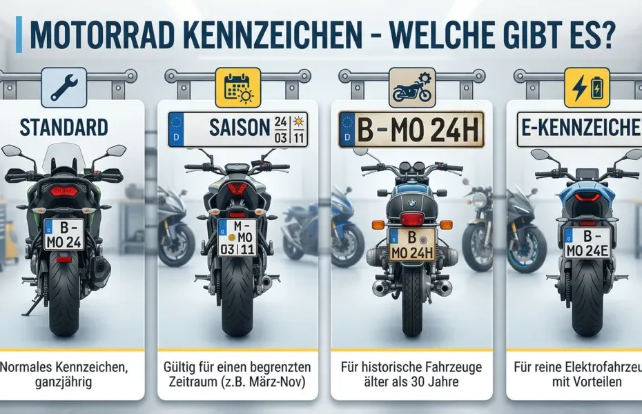 motorradkennzeichen welche gibt es
