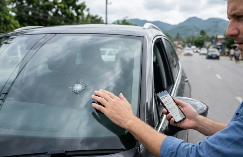 Steinschlag am Auto was zahlt die Versicherung