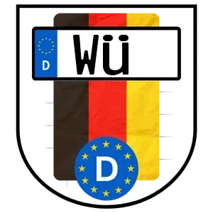 Kennzeichen WÜ reservieren