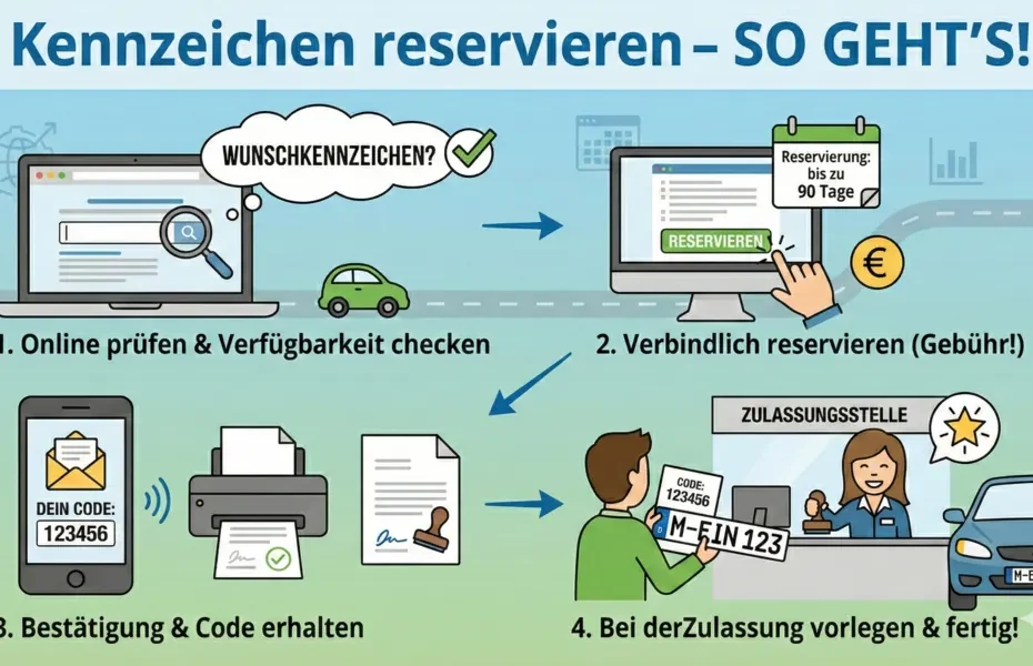 Kennzeichen reservieren - so gehts