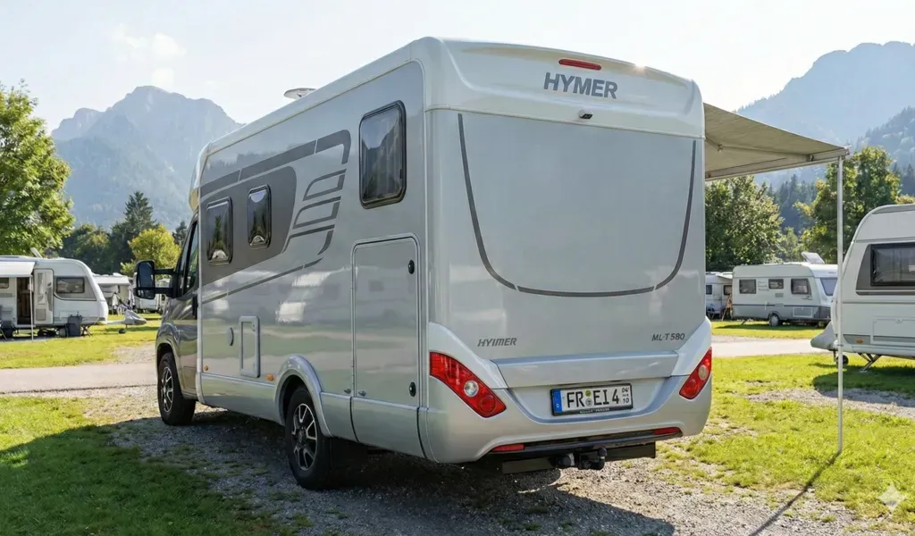 Saisonkennzeichen an einem Cabrio im Sommer