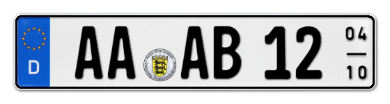 Saisonkennzeichen AA für AAlen online bestellen