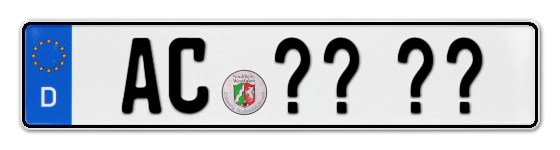 Wunschkennzeichen Aachen reservieren