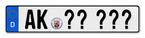 Wunschkennzeichen Altenkirchen reservieren