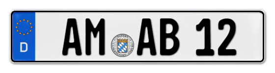 Autokennzeichen AMberg