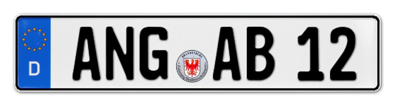 Autokennzeichen ANGermünde