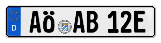E-Kennzeichen AltÖtting online bestellen