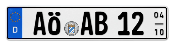 Saisonkennzeichen AÖ für AltÖtting online bestellen