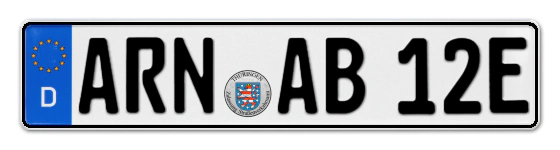 E-Kennzeichen ARNstadt online bestellen
