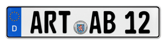 Autokennzeichen ARTern