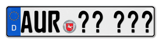 Wunschkennzeichen Aurich reservieren