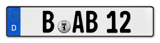 Autokennzeichen Berlin