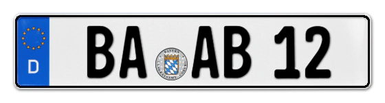 Autokennzeichen BAmberg