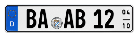 Saisonkennzeichen BA für BAmberg online bestellen