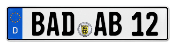 Autokennzeichen BADen-Baden