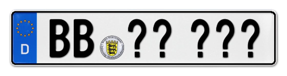 Wunschkennzeichen Böblingen reservieren