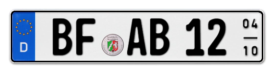 Saisonkennzeichen BF für BurgsteinFurt online bestellen