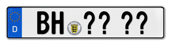 Wunschkennzeichen Bühl reservieren