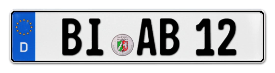 Autokennzeichen BIelefeld