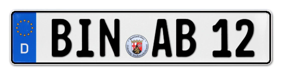 Autokennzeichen BINgen