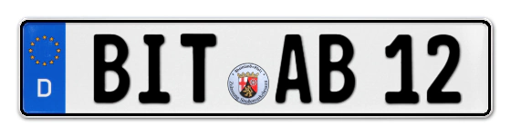 Autokennzeichen BITburg