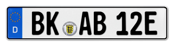 E-Kennzeichen BacKnang online bestellen