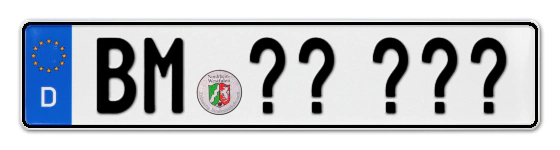 Wunschkennzeichen Bergheim reservieren