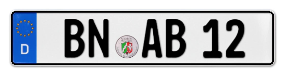 Autokennzeichen BonN