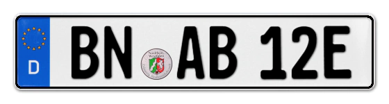 E-Kennzeichen BonN online bestellen
