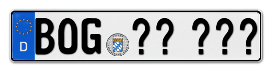 Wunschkennzeichen Bogen reservieren