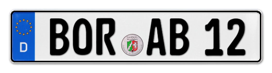 Autokennzeichen BORken