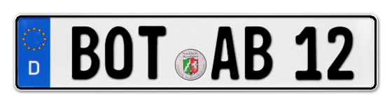 Autokennzeichen BOTtrop