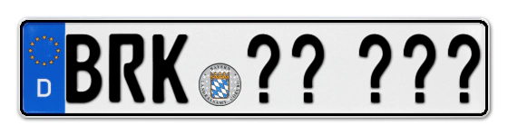 Wunschkennzeichen Brückenau reservieren