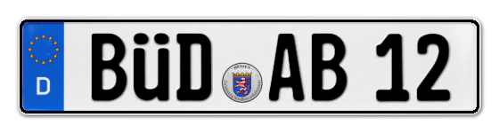 Autokennzeichen BÜDingen