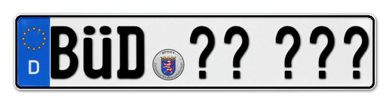 Wunschkennzeichen BÜdingen reservieren