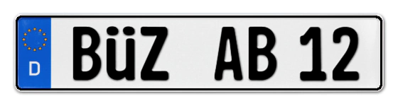 Autokennzeichen BÜtZow