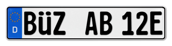 E-Kennzeichen BÜtZow online bestellen