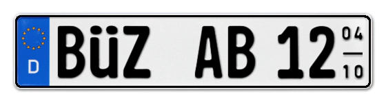 Saisonkennzeichen BÜZ für BÜtZow online bestellen