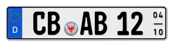 Saisonkennzeichen CB für CottBus online bestellen