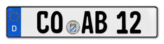 Autokennzeichen COburg
