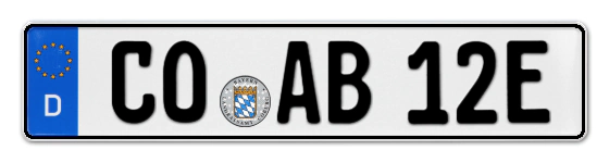 E-Kennzeichen COburg online bestellen