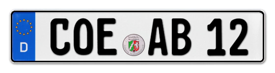 Autokennzeichen COEsfeld