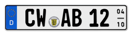 Saisonkennzeichen CW für CalW online bestellen