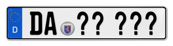 Wunschkennzeichen Darmstadt reservieren