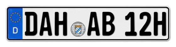H-Kennzeichen DAH online bestellen