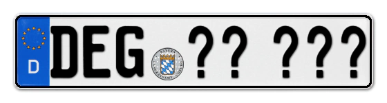 Wunschkennzeichen Deggendorf reservieren
