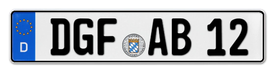 Autokennzeichen DinGolFing