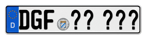 Wunschkennzeichen Dingolfing reservieren